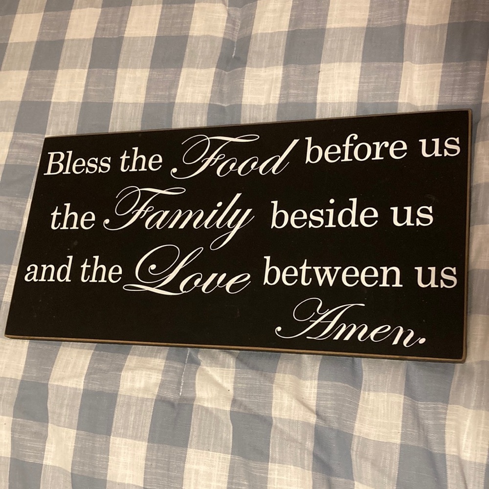 Blessing Sign for dining room